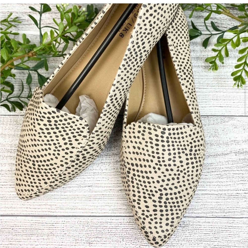 NEW Animal Print Pointed Toe Ladies Slip On 9